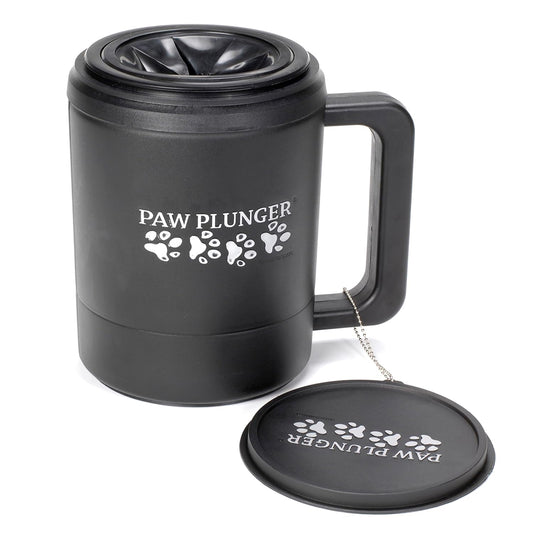 – Dog Paw Cleaner - Puppy Essentials - Portable Dirty Paw Washer - Ideal for Large Dogs - Black