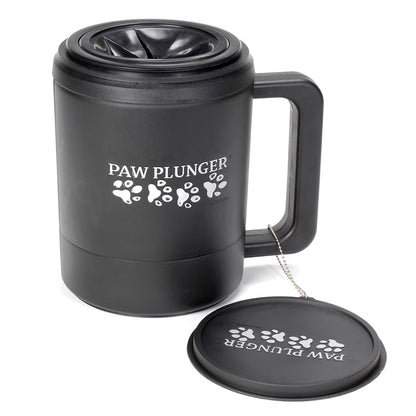 – Dog Paw Cleaner - Puppy Essentials - Portable Dirty Paw Washer - Ideal for Large Dogs - Black