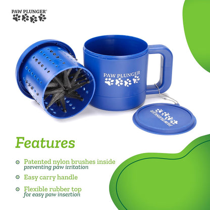 – Dog Paw Cleaner - Puppy Essentials - Portable Dirty Paw Washer - Ideal for Large Dogs - Black